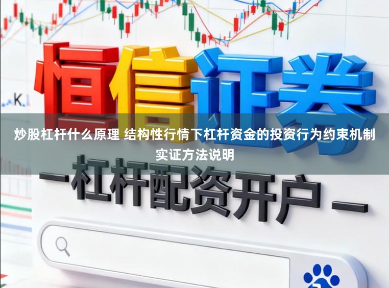 炒股杠杆什么原理 结构性行情下杠杆资金的投资行为约束机制实证方法说明