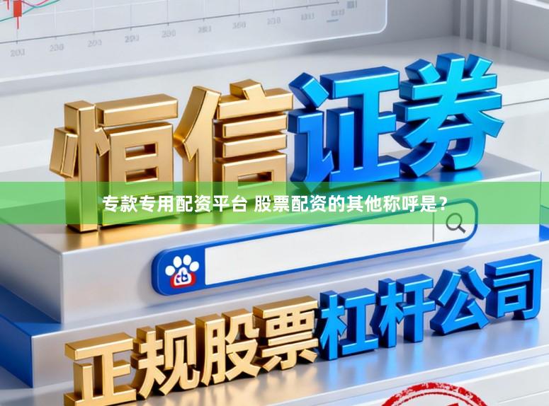 专款专用配资平台 股票配资的其他称呼是？
